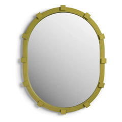 &Klevering - Chunk oval ayna | Yeşil