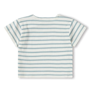 Molo - Eivor Striped Organic Cotton T-shirt | White