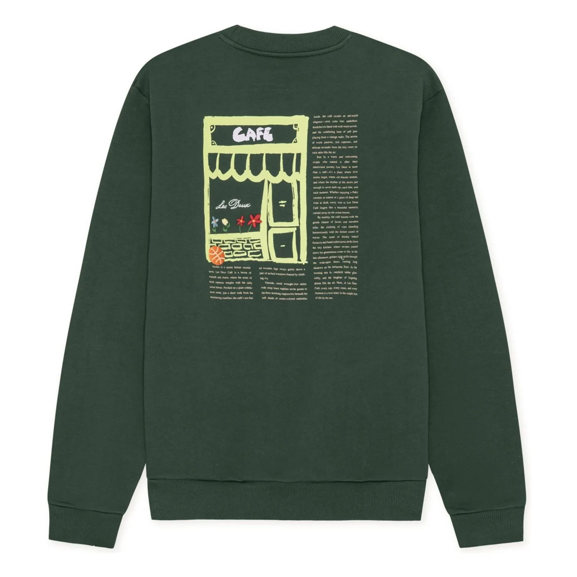 Les Deux - Café Sweatshirt | Dark Green