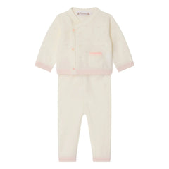 Bonpoint - Laurina Wool Knit Cardigan and Leggings Set | White