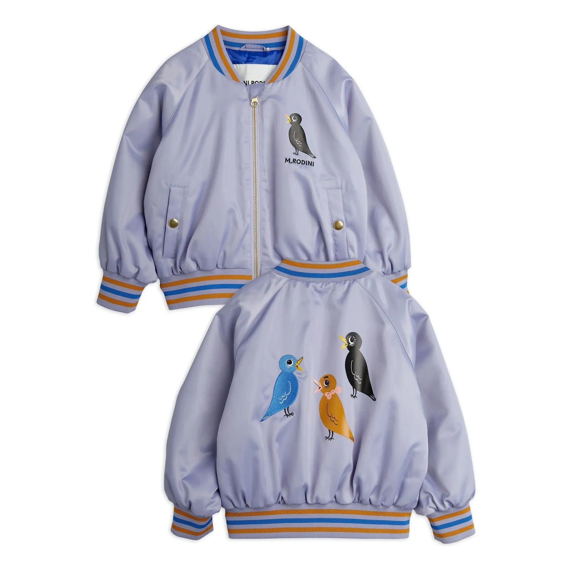 Mini Rodini - Bomber Birds Recycled Fiber | Purple