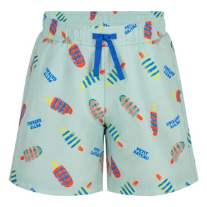 Petit Bateau - Glaces Recycled Fibre Swim Shorts | Turquoise