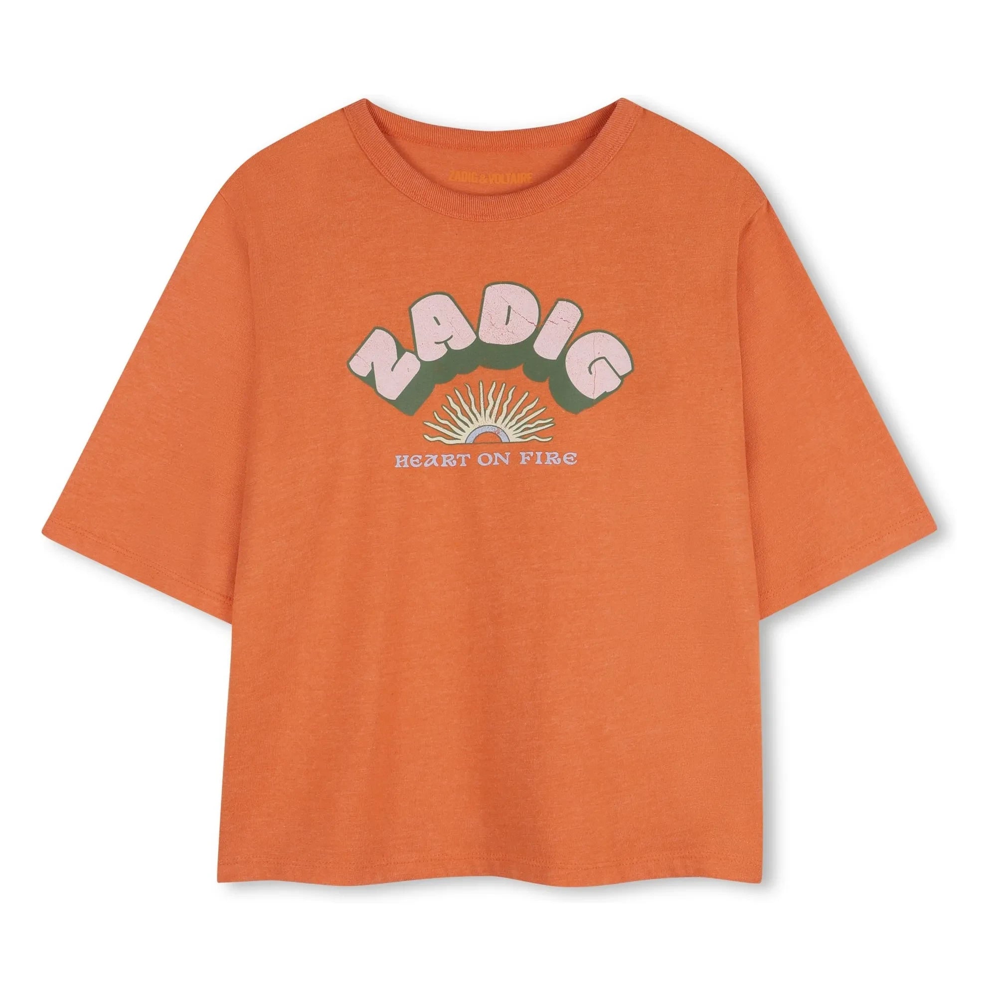 Zadig & Voltaire - Fire in My Heart T-shirt | Orange