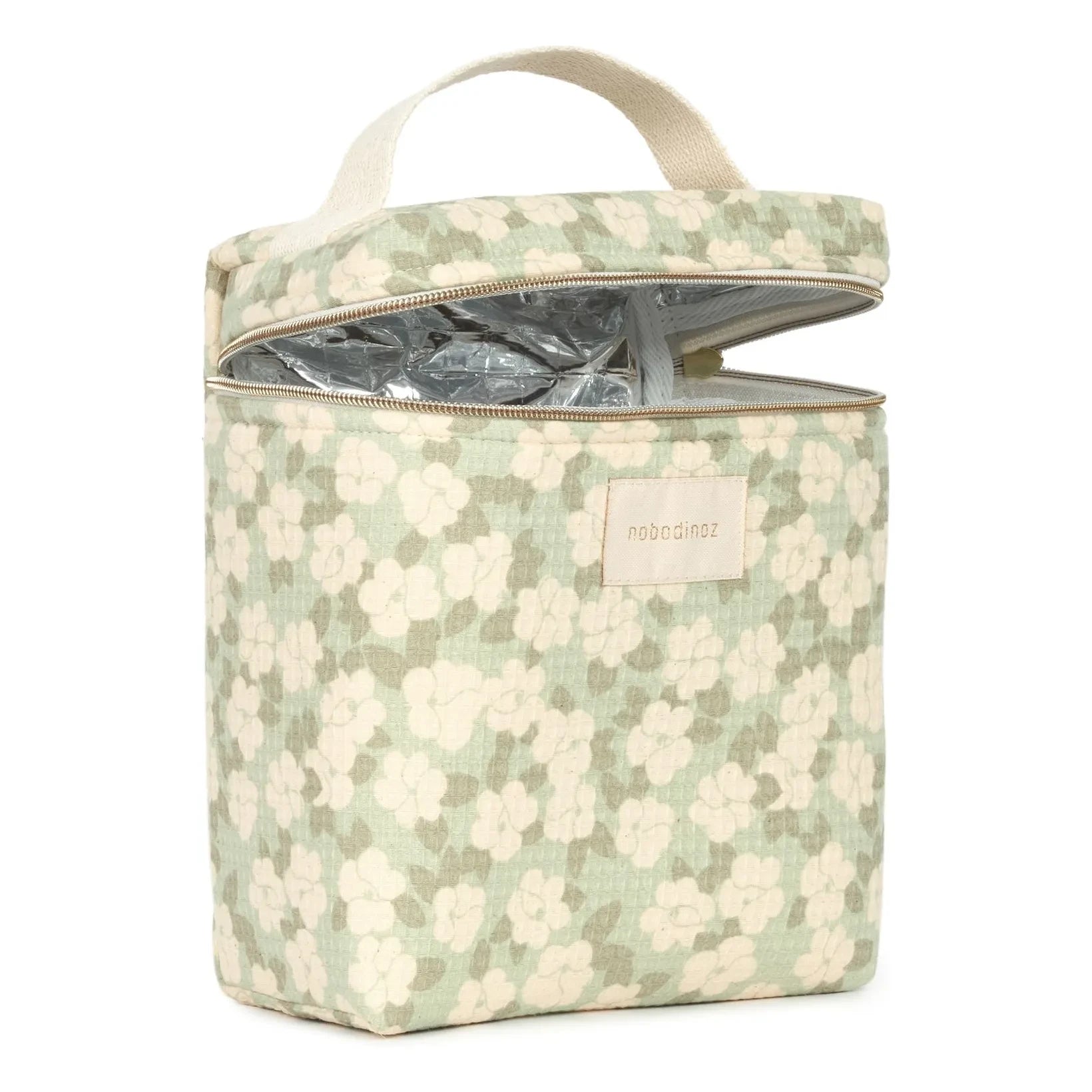 Nobodinoz - Concerto Opera Sakura Insulated Lunch Bag | Sage