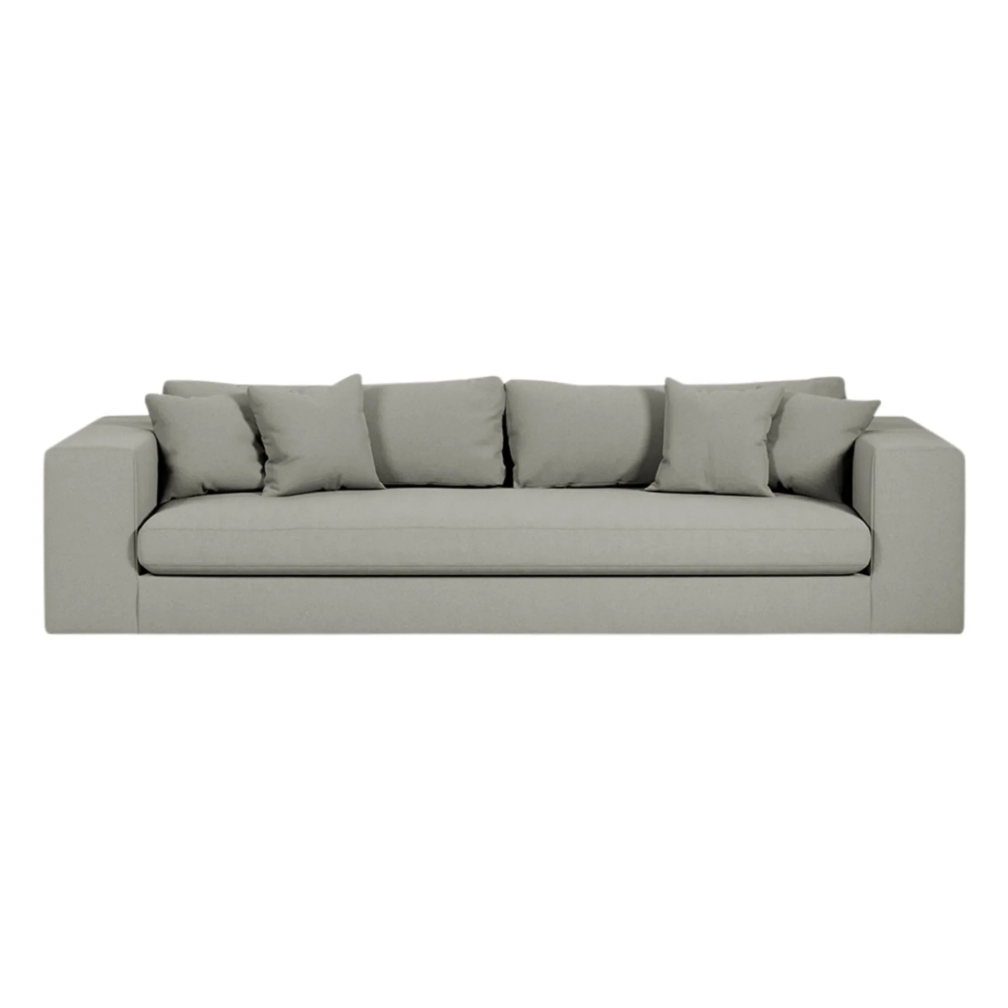 Panac Edition - Bellechasse 3 kişilik kanepe, pamuk ve ketenden - 245 cm | Gri