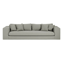 Panac Edition - Bellechasse 3 kişilik kanepe, pamuk ve ketenden - 245 cm | Gri