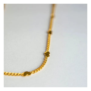 Adorabili - Heart Chain Necklace | Gold