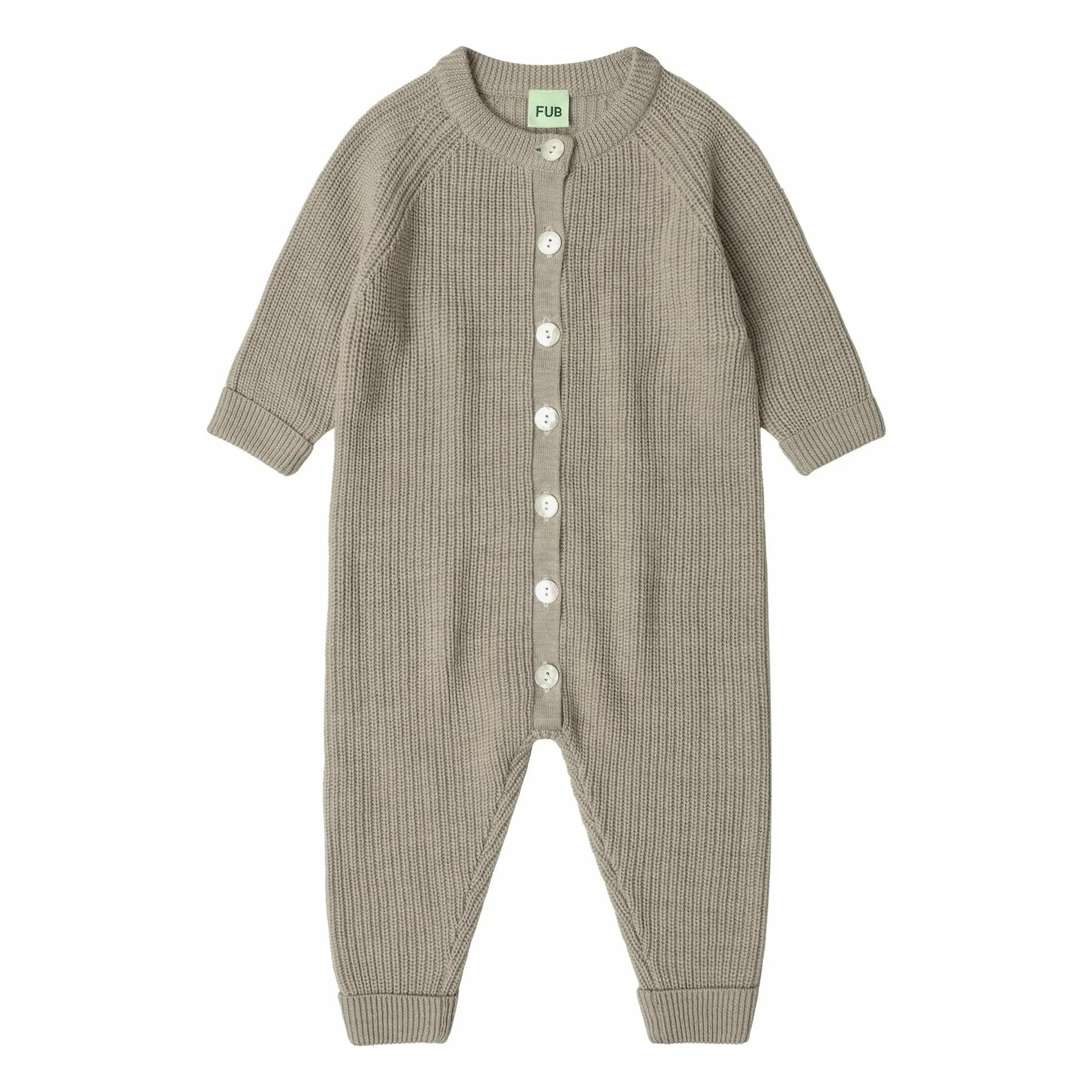 FUB - Merino yün tulum | Heather bej