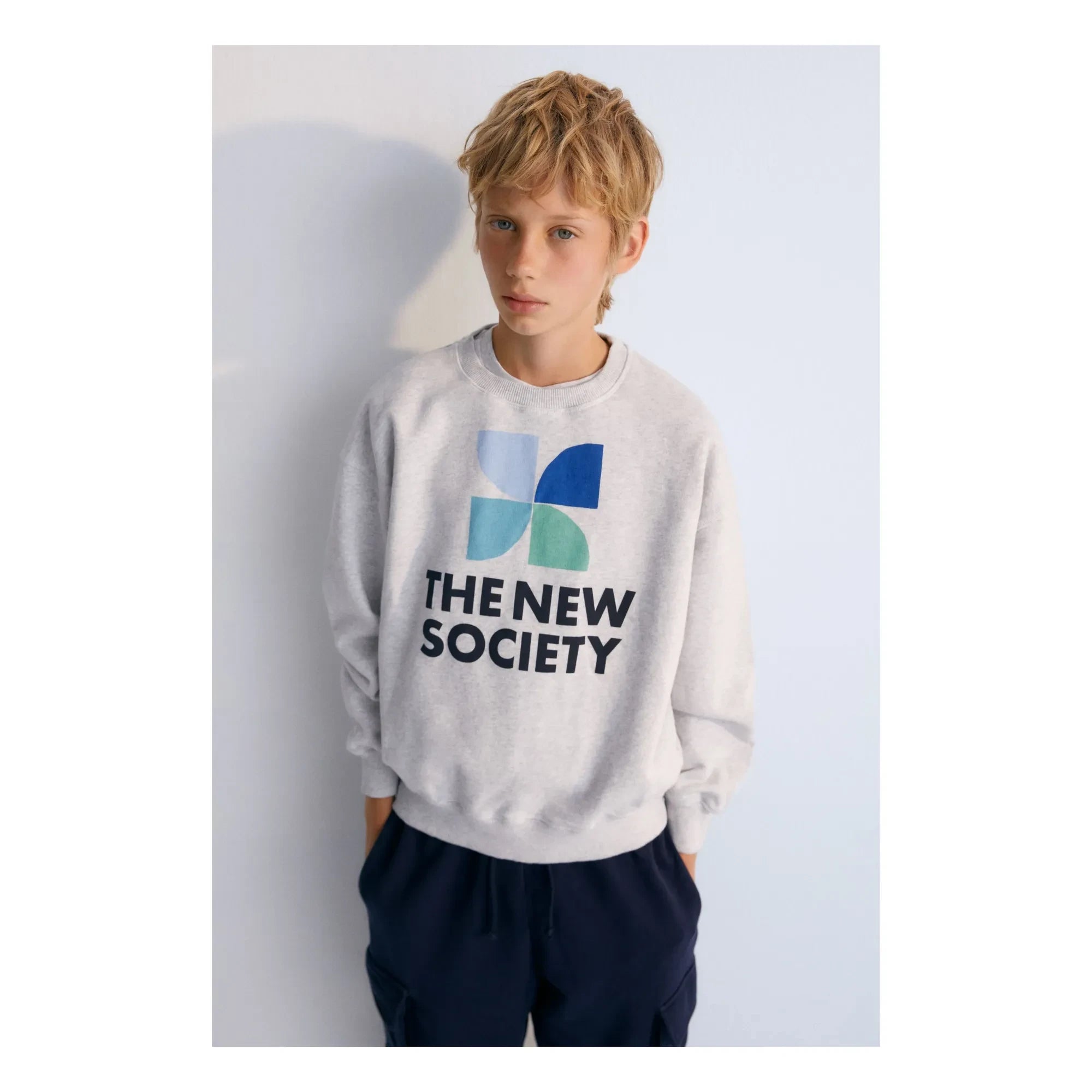 the new society - Sweat Logo Mykonos Baby | Gri melanj