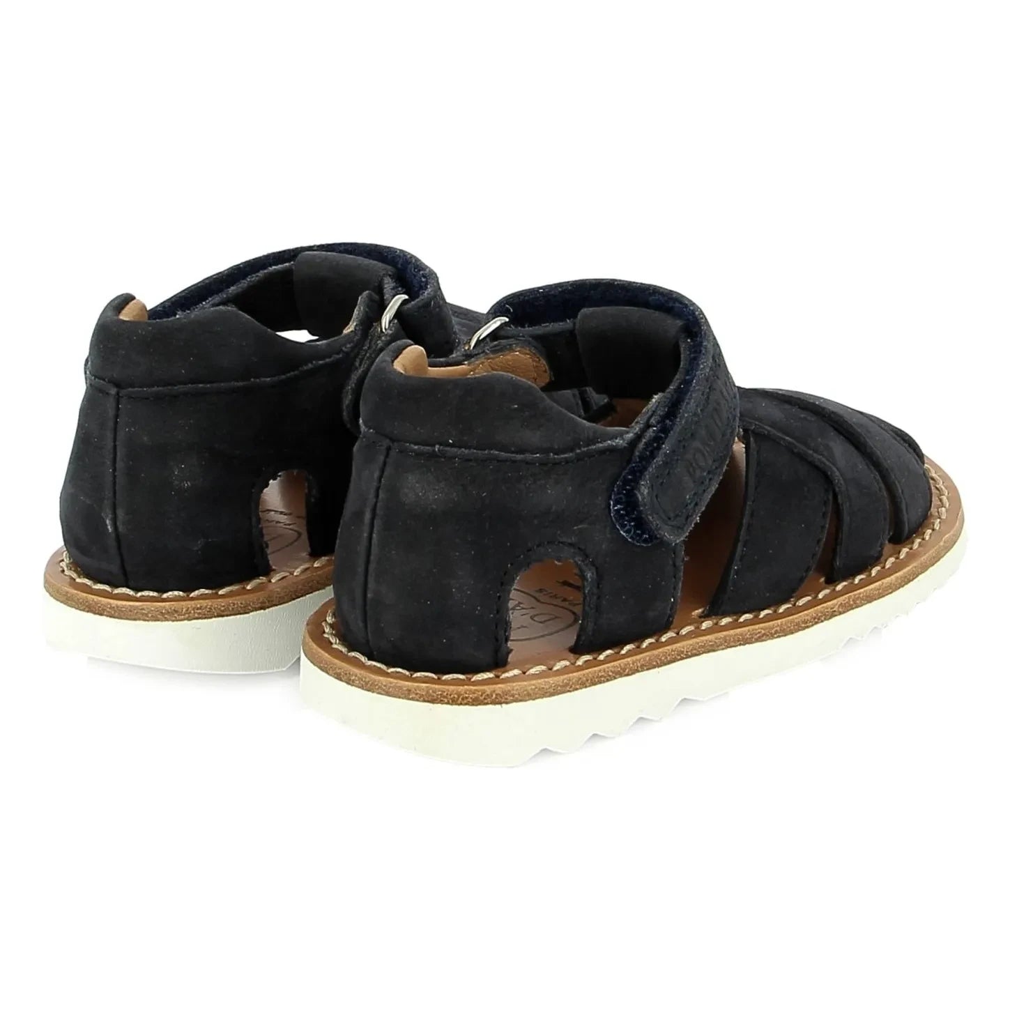 Pom d'Api - Waff Cross Nubuck Sandals | Navy Blue