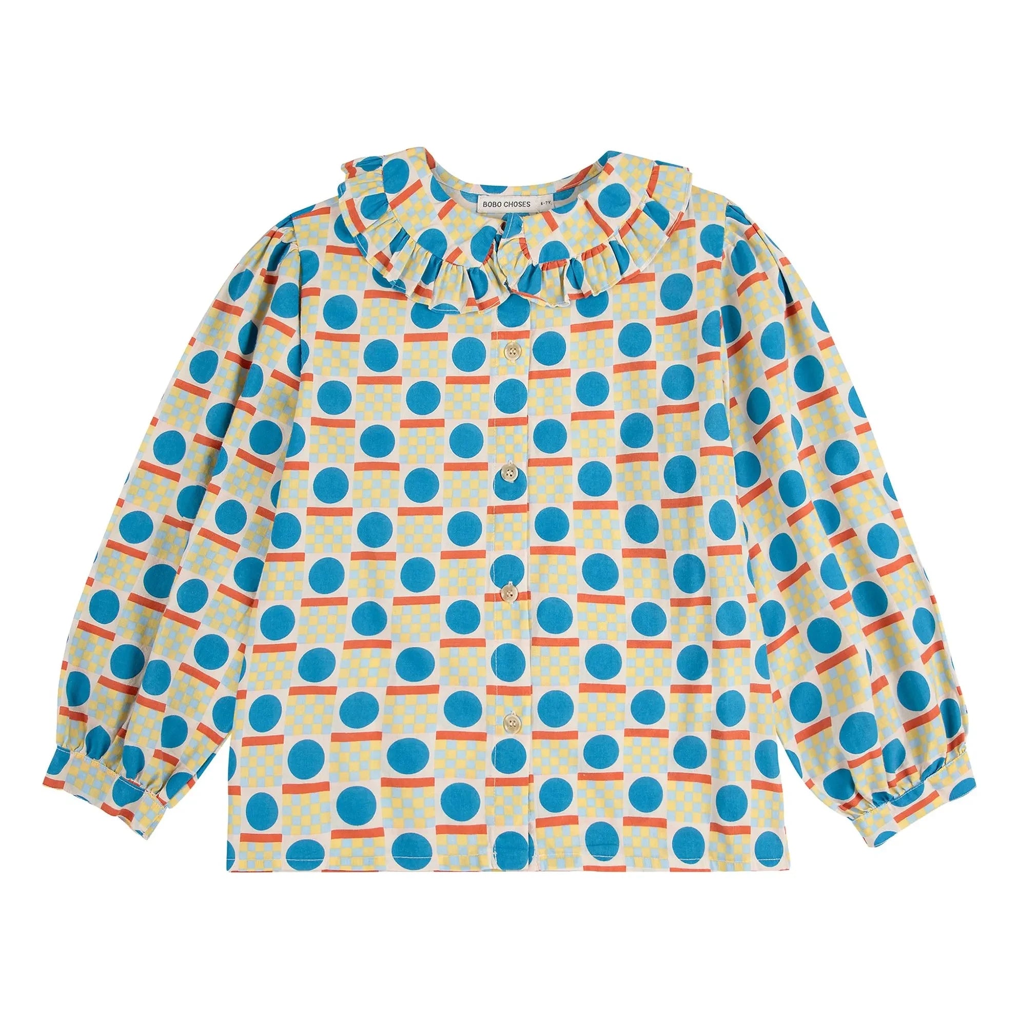 Bobo Choses - Geometric Organic Cotton Blouse | Off-white