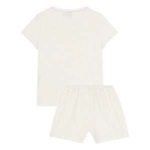 Petit Bateau - Polka Dot Pajama Shorts | White
