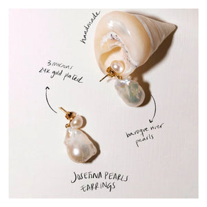 Alhaja - Josefina Pearl Earrings | White