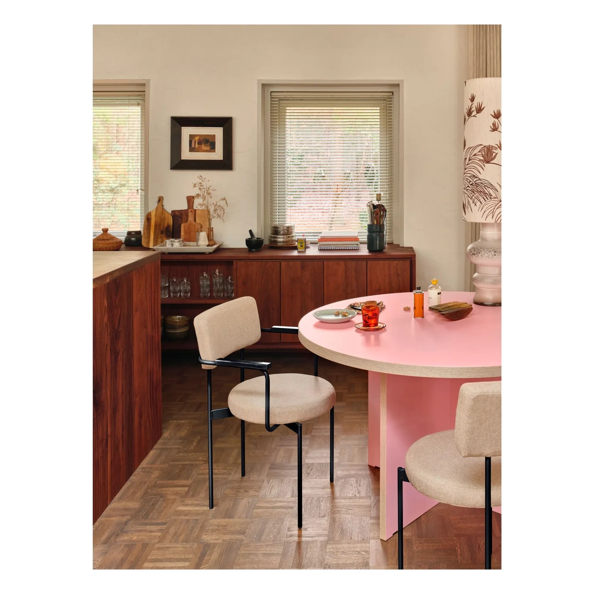 HKliving - Round Dining Table | Pink