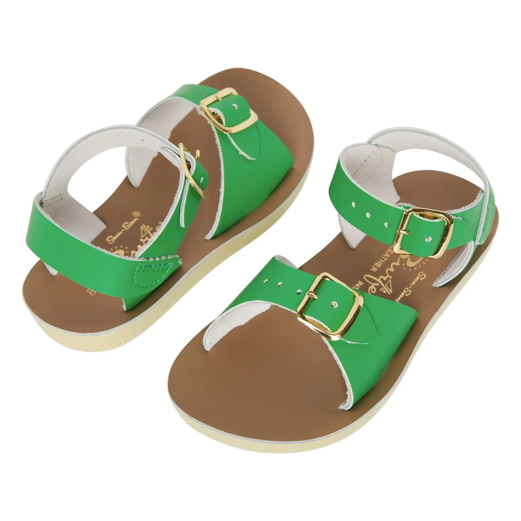 Salt-Water - Waterproof Surfer Leather Sandals | Meadow Green