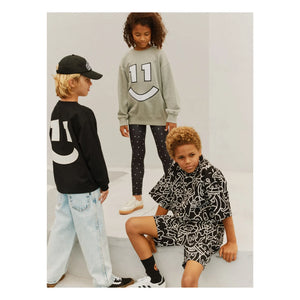 Molo - Magni Sweatshirt No. 11 Smile Organic Cotton | Grey Melange