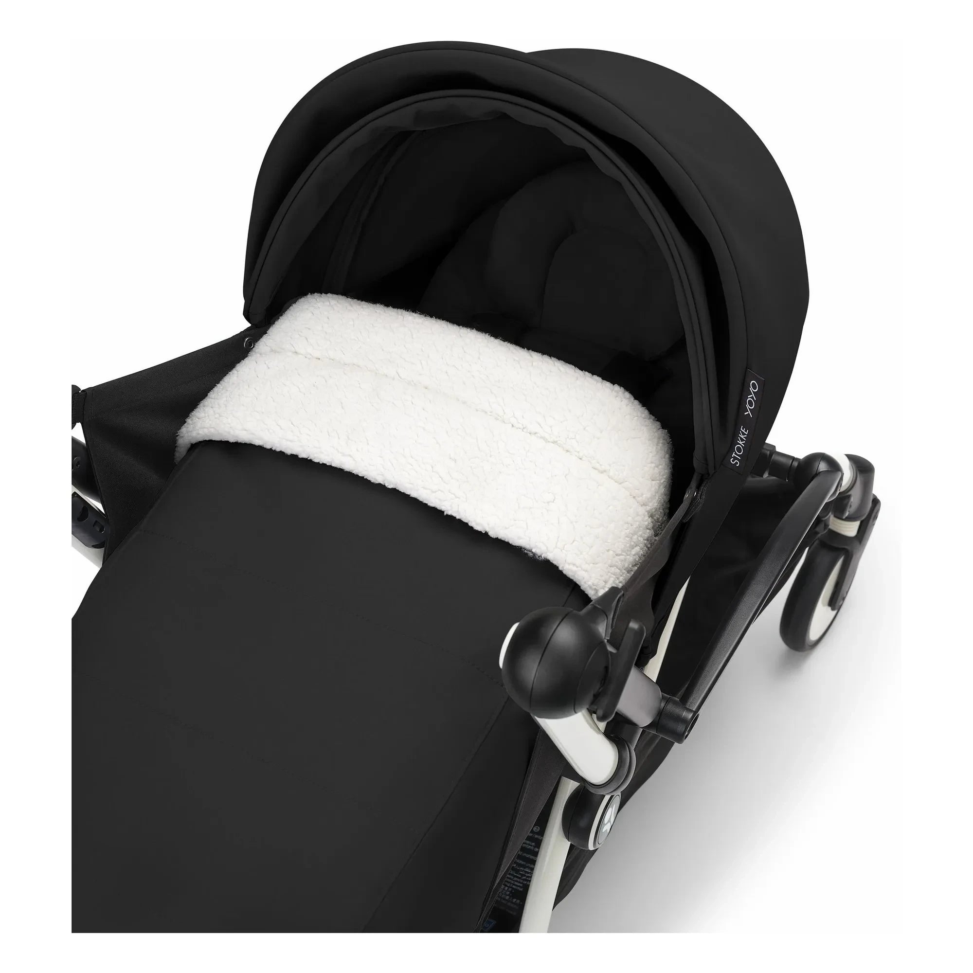 Stokke® - YOYO³ 0+ Newborn Stroller White Frame | Black