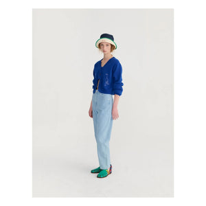 Bobo Choses - Color Block Recycled Cotton Hat | Blue