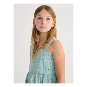 Bobo Choses - Organic Cotton Daisy Dress | Light Blue