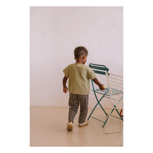 Studio Bohème - Cousin Vichy Organic Cotton Gauze Pants | Black