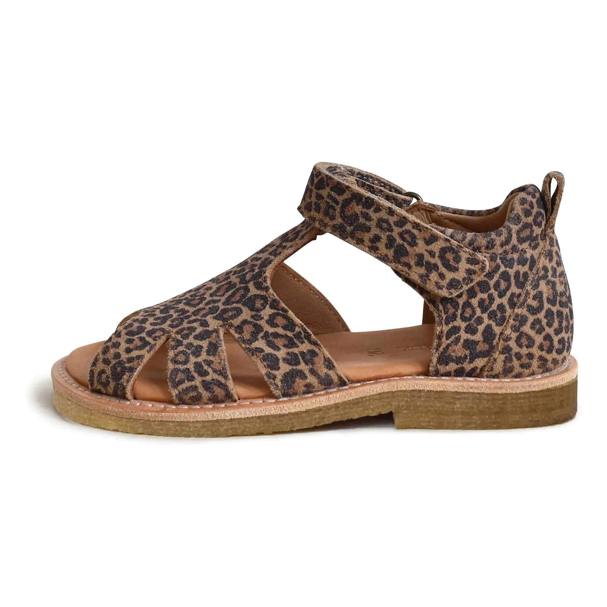 du Loua - Du Eden Leopard Suede Sandals | Brown