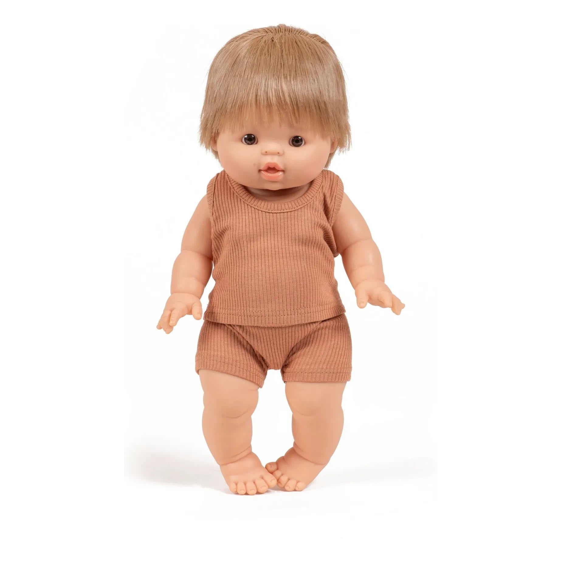Minikane - Achille Poupon and Ribbed Knit Set
