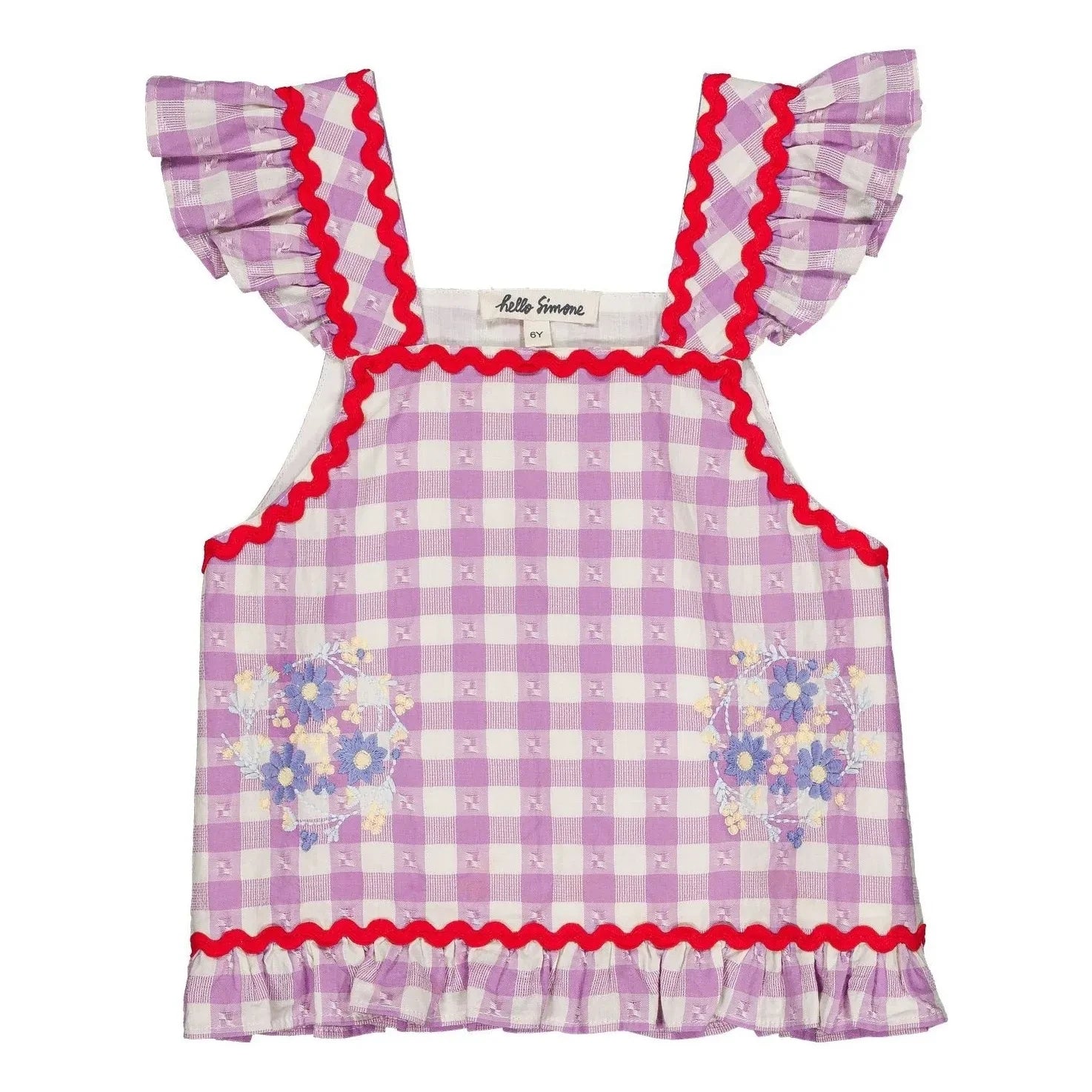 Hello Simone - Iria Vichy Top | Lavanta