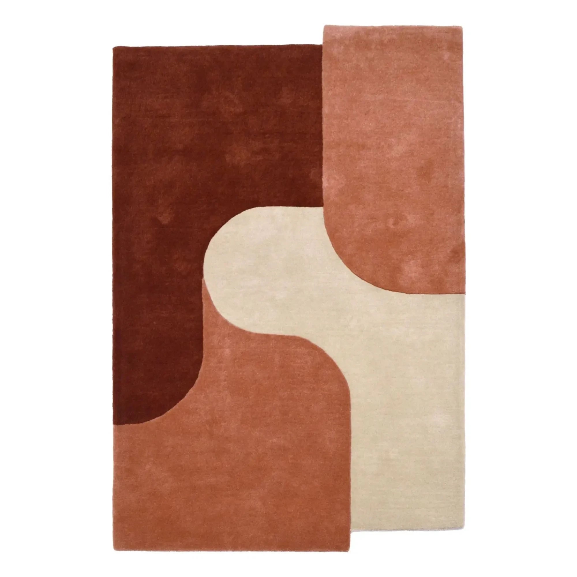 Edito - Dune wool rug | Copper red