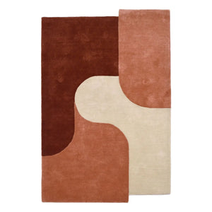 Edito - Dune wool rug | Copper red