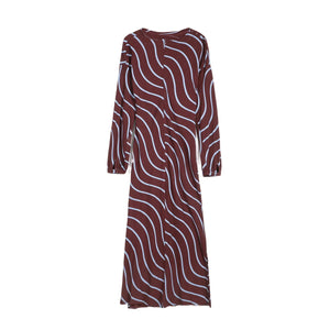 Bobo Choses - Psychedelic Striped Dress | Burgundy