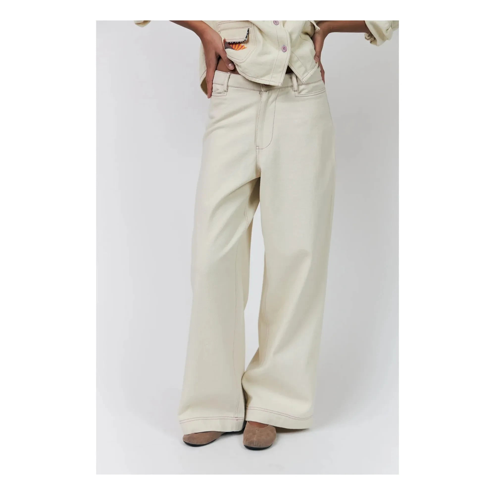 Lollys Laundry - Florida Cotton Pants | Cream
