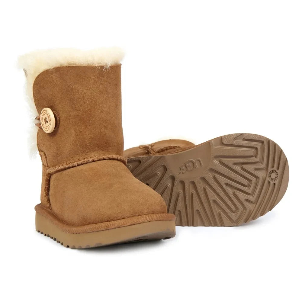 UGG - Bailey Button II Shearling-Lined Suede Boots | Camel