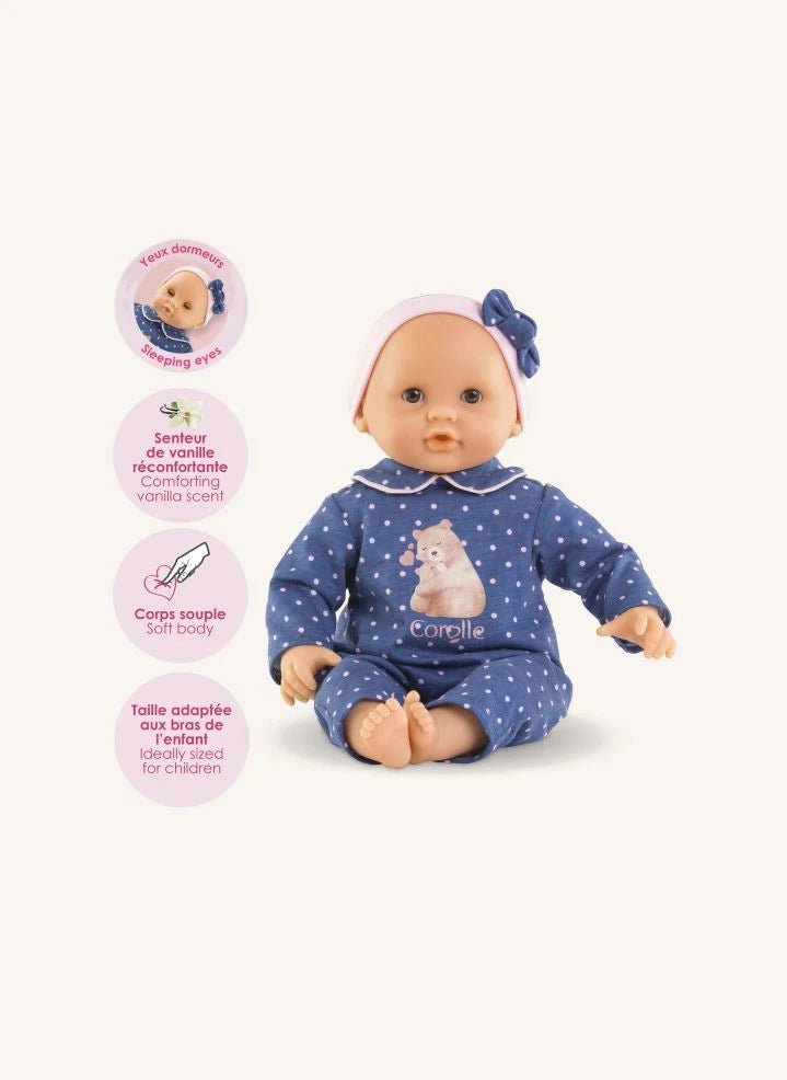 Corolle - My First Baby Doll - Cute Doll Capucine Toy Bear | Blue