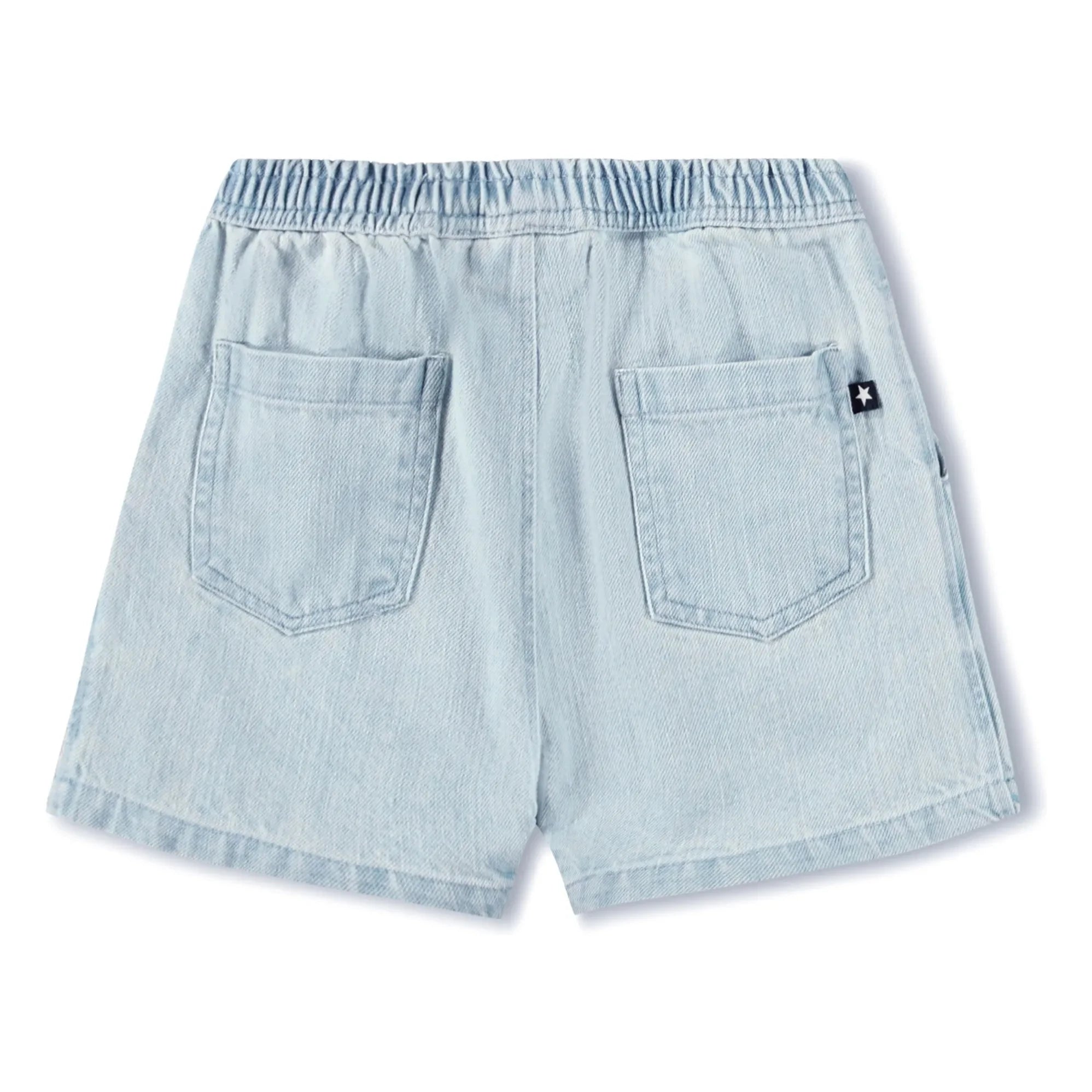 Molo - Denim Shine Organic Cotton Shorts | Light Blue