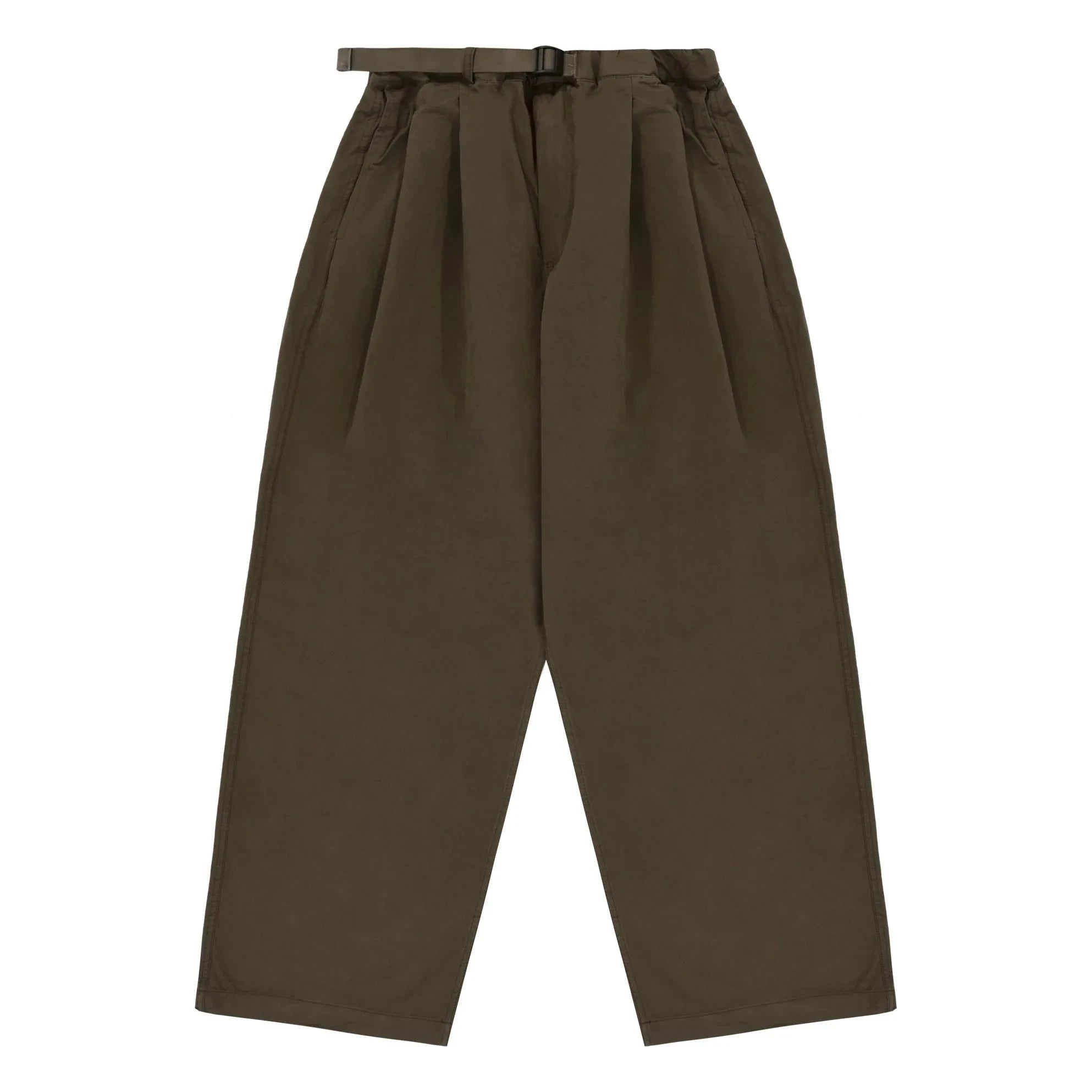 Kappy - Two Ribbed Wide Leg Trousers | Brown