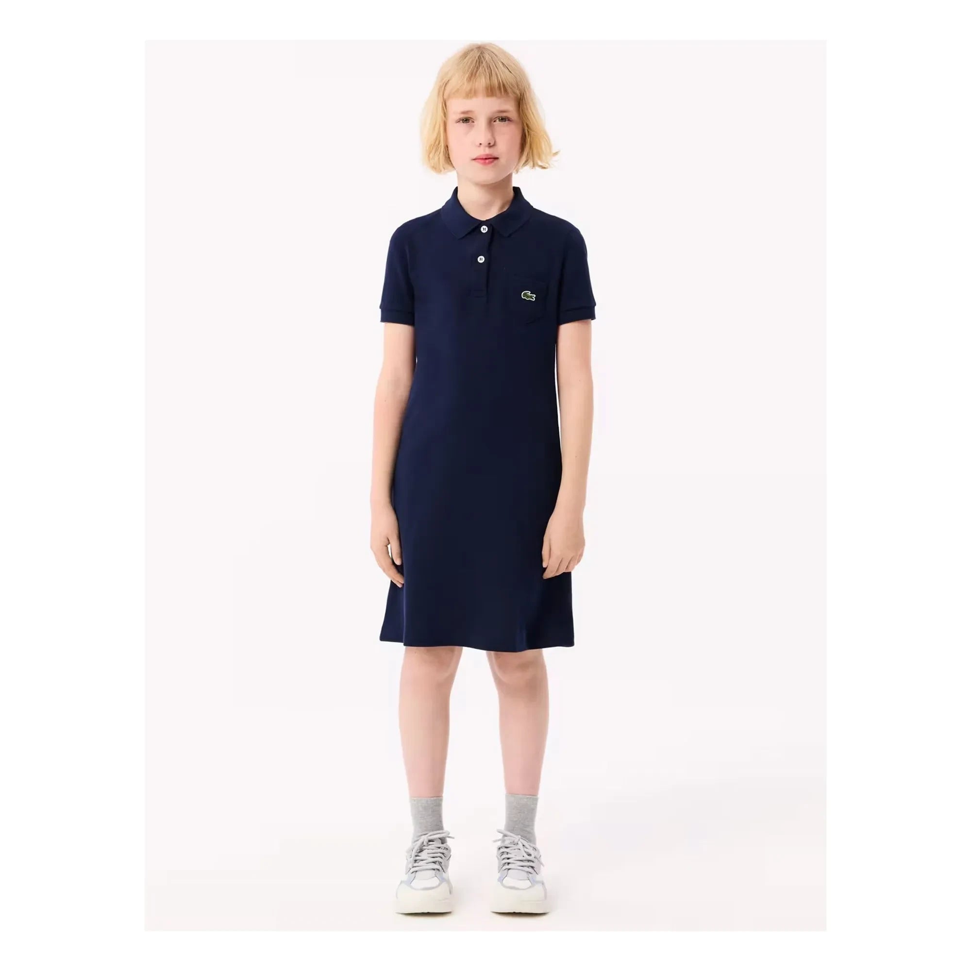Lacoste - Organic Cotton Polo Dress | Navy
