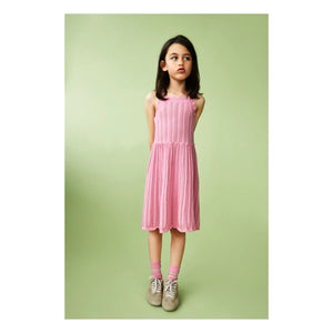 FUB - Organic Cotton Fine Knit Summer Dress | Candy Pink