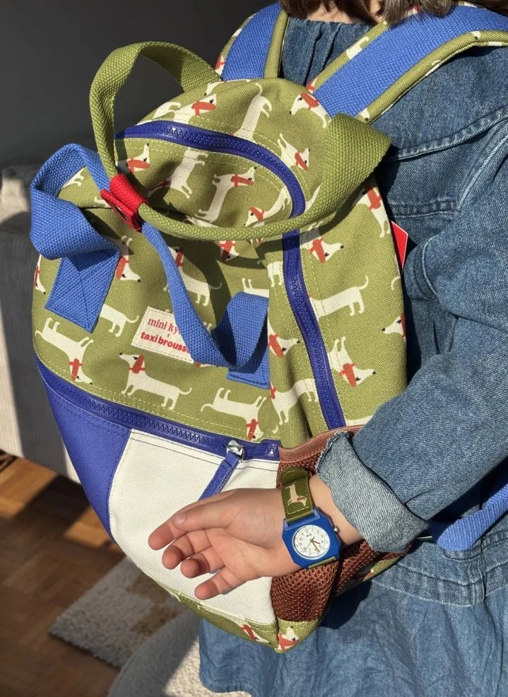 Mini Kyomo - Dachshund Backpack - Mini Kyomo x Taxi Brousse | Olive
