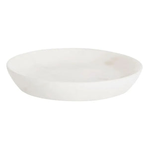 Madam Stoltz - Round marble top surface | White
