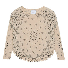 Kujten - Mela Cashmere Bandana Sweater | Ecru