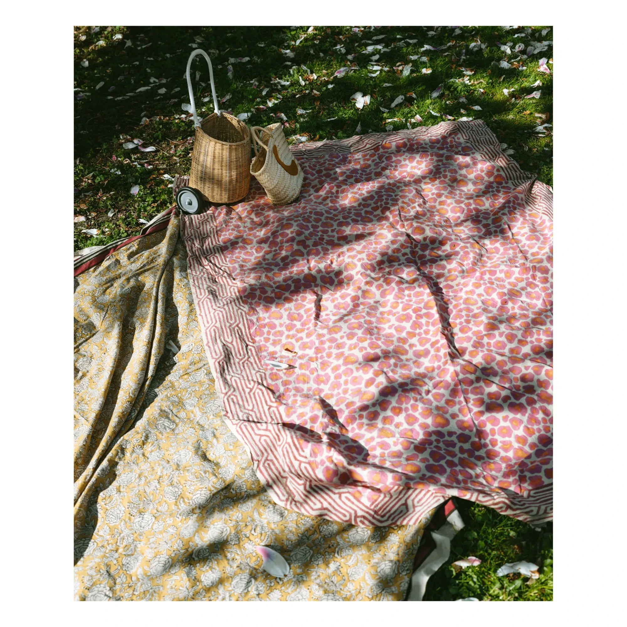 Doing Goods - Leopar Desenli Battaniye ve Pamuklu Tote Çanta | Pembe