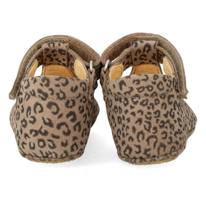 Angulus - Leopard Suede Slippers | Brown