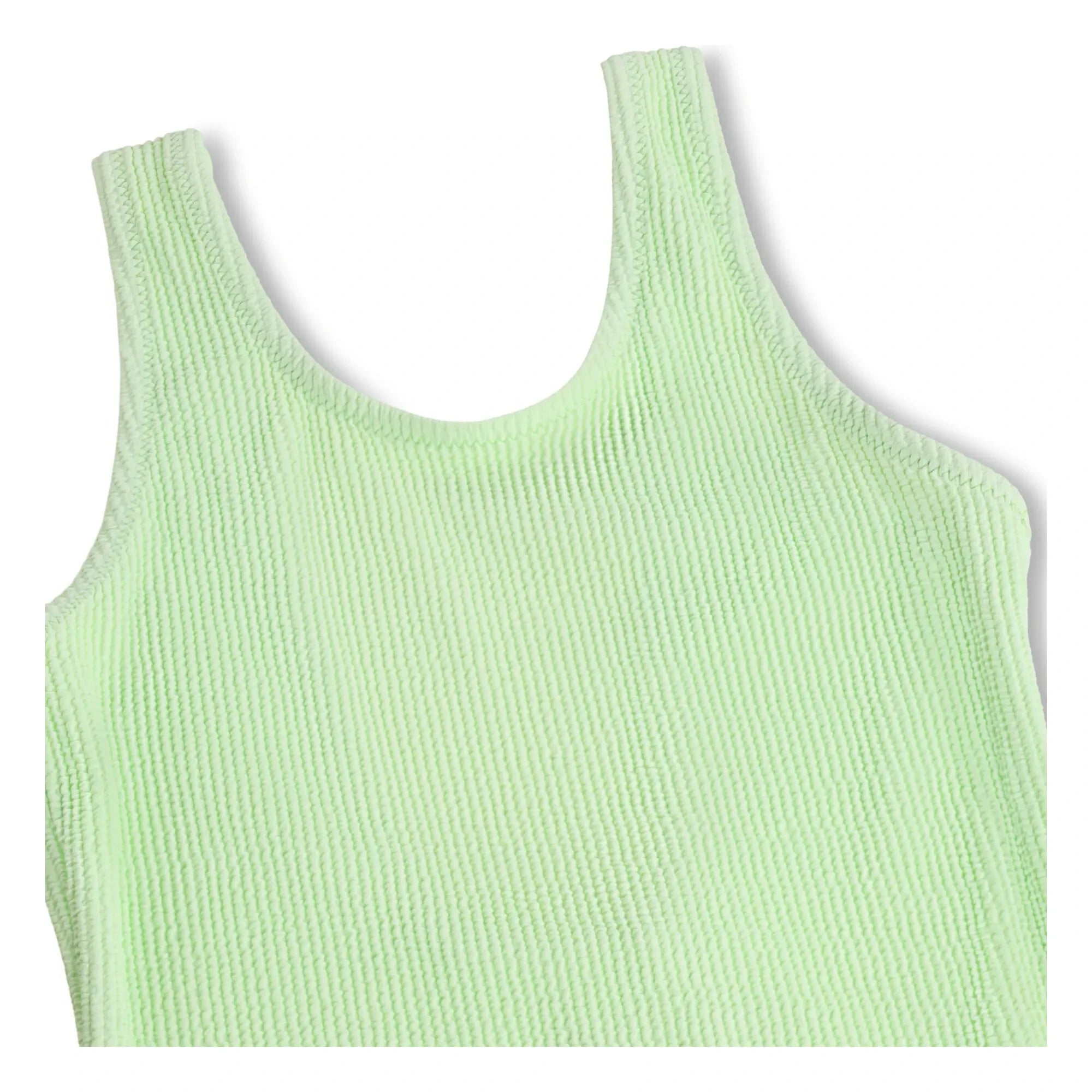 Molo - Ribbed Swimsuit Nika Crepe Recycled Fibers | Anise Green