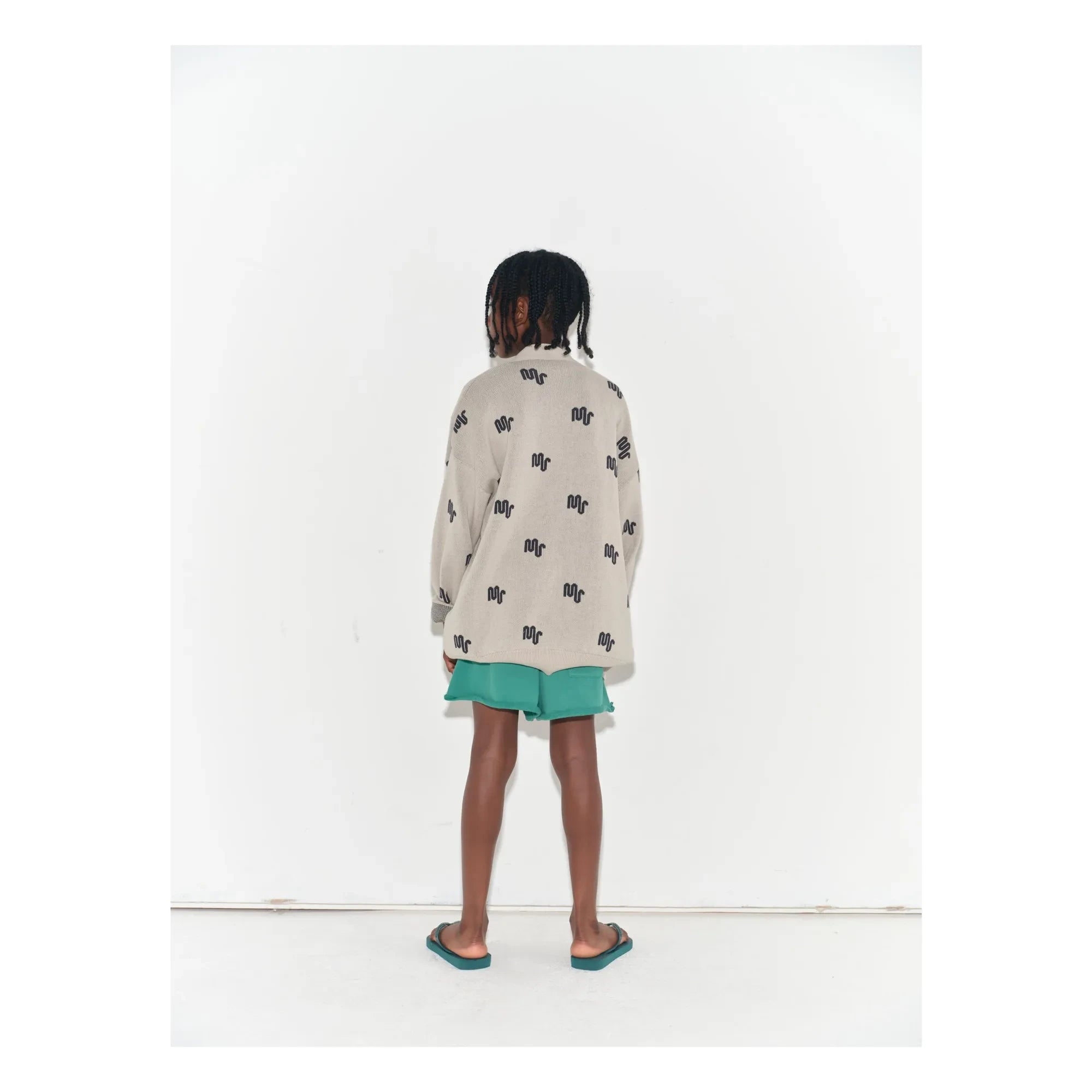 Main Story - Monogrammed Organic Cotton Cardigan | Off-White