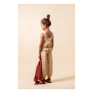 birinit - Castelflorite embroidered upper Organic cotton | Honey
