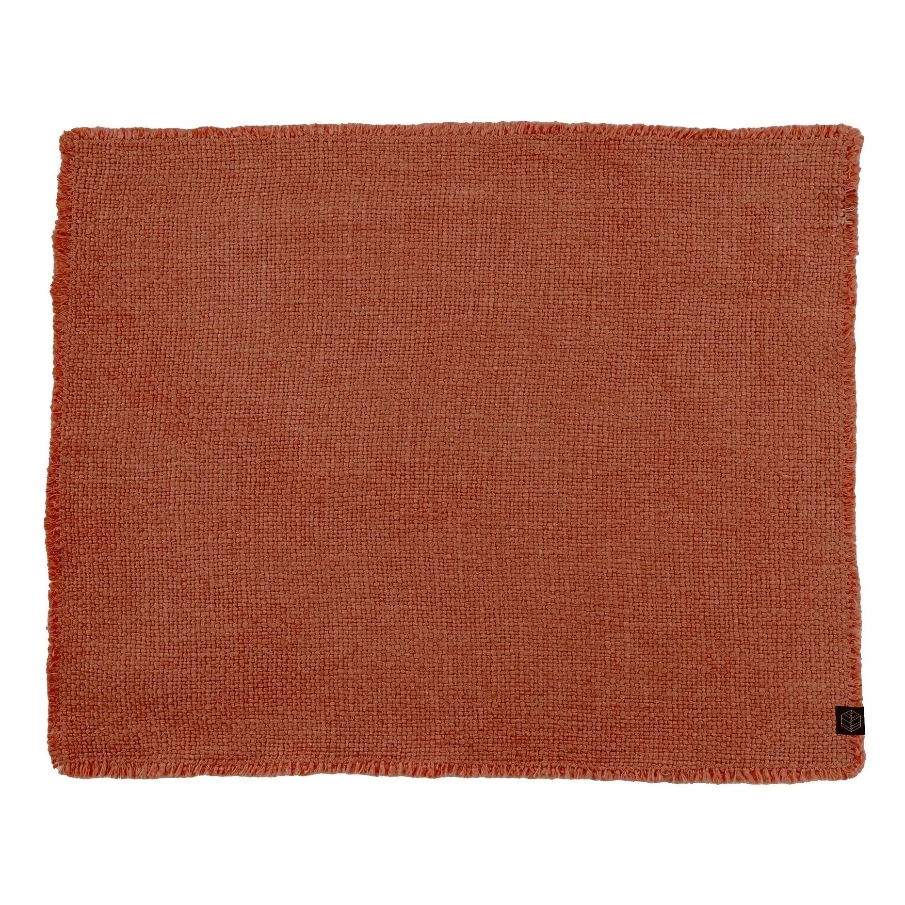 Haomy - California Linen Sheet | Brick Red