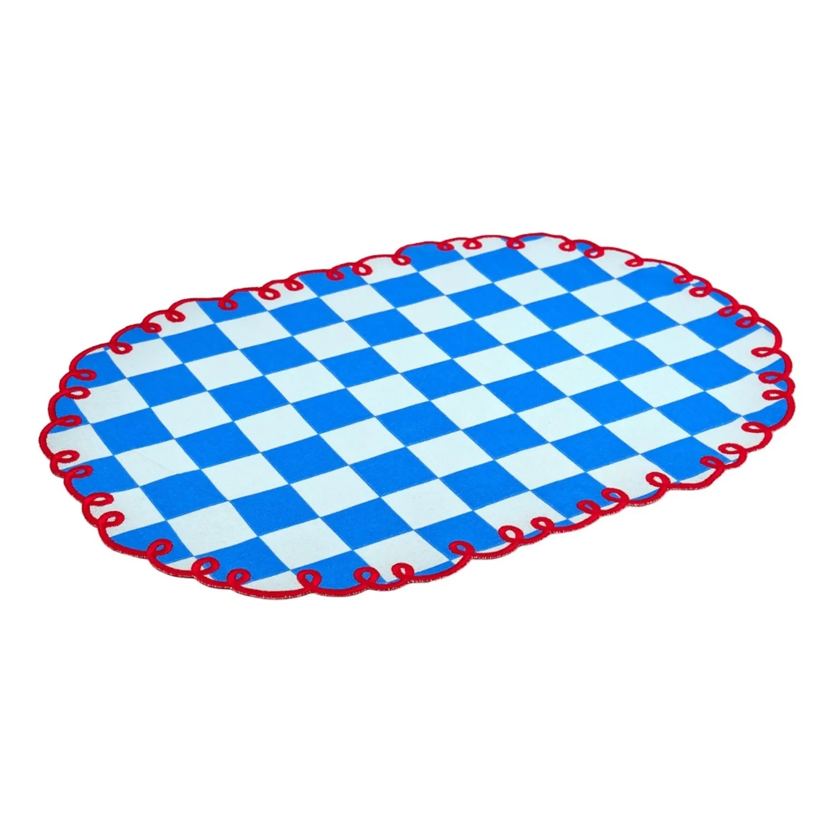 Bitossi - Dama Dama Blue Polka Dot Placemats - Set of 2 | Blue