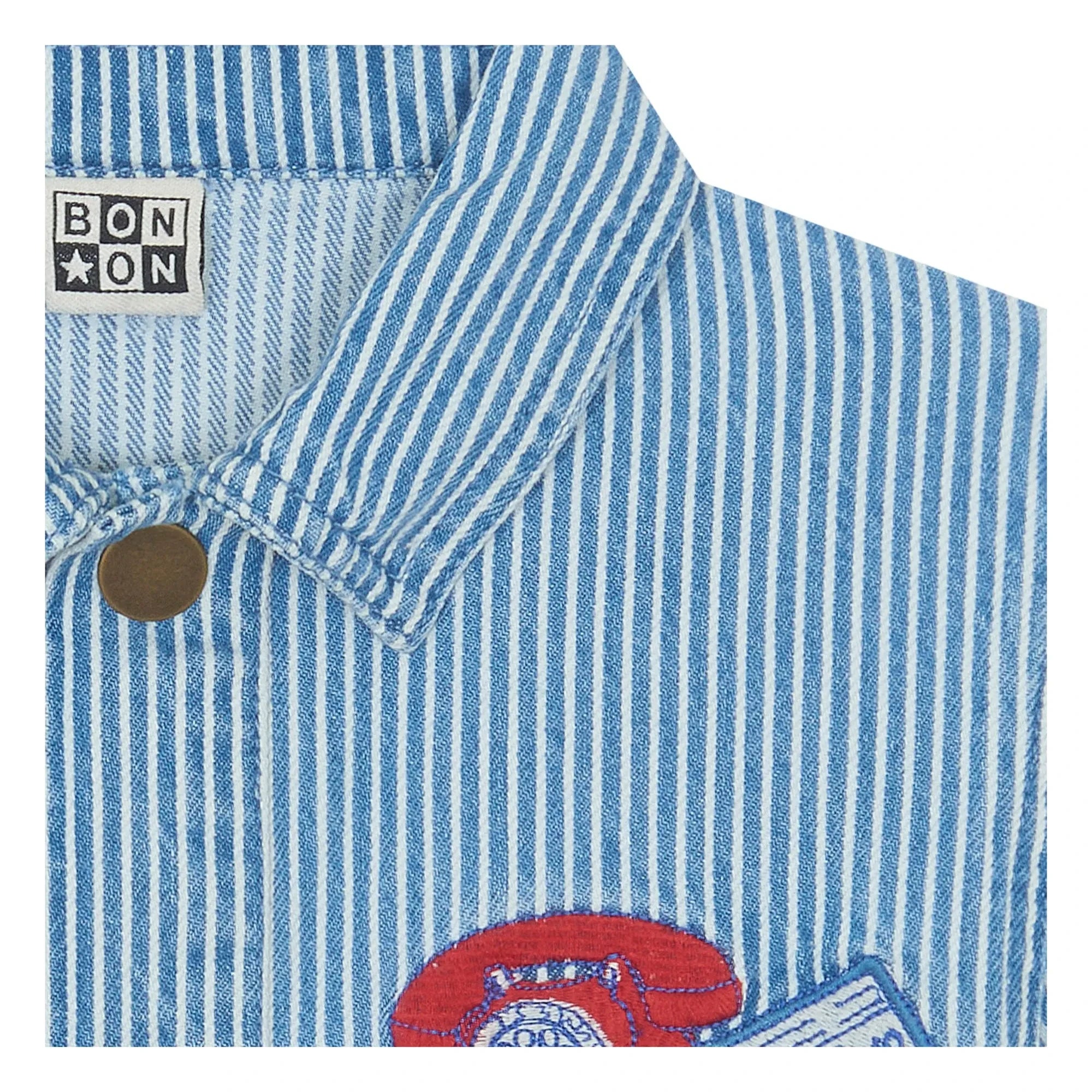 Bonton - Nineties Striped Overshirt | Blue