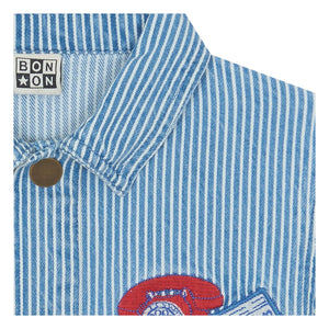 Bonton - Nineties Striped Overshirt | Blue