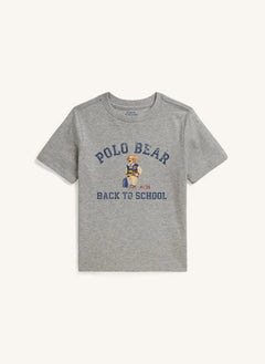 Ralph Lauren - Polo Bear Okula Dönüş Tişörtü | Gri